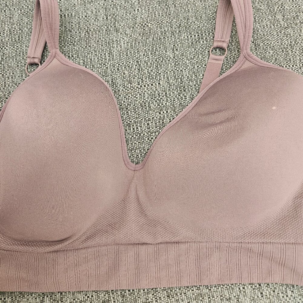 Avia work out gym padded taupe sports bra XXL